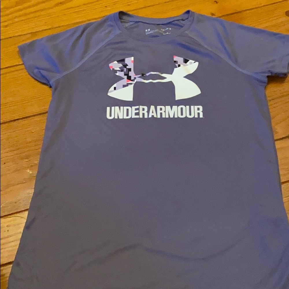 Purple under armor shirt